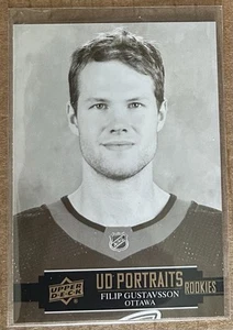 2021-22 Upper Deck Series 2 - UD Portraits Rookies #P-55 Filip Gustavsson (RC) - Picture 1 of 2