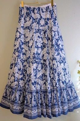 Maxi Falda Chaps Ralph Lauren Para Mujer Floral Campesina Pradera 2X Country Coastal  Foto 1 de 4