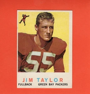 1959 Topps #155 Jim Taylor UER VG/EX RC Rookie Green Bay Packers #35205 - Bild 1 von 2