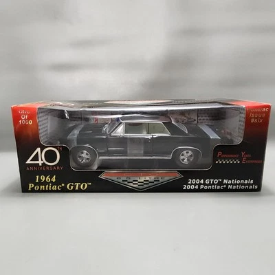 Performance Years Sunstar 1964 Pontiac GTO Nationals carro preto 1:18 fundido 1832 - Imagem 1 de 4