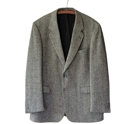 VTG Egon Von Furstenberg Herringbone 100% Pure Wool Blazer Made in Poland 44R - Image 1 of 4