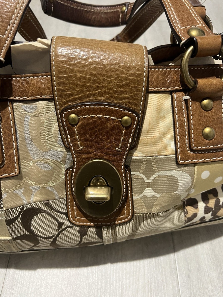 Coach Patchwork Animal Print Bags Handbags for Women for