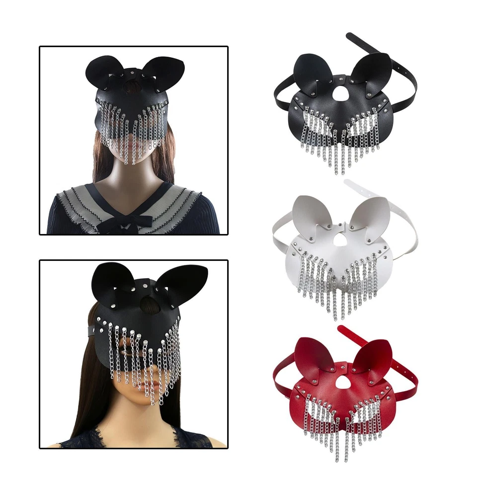 Half Face Cosplay Masquerade Ball Cat Woman Animal for Festive Mardi Gras - Image 1 of 1