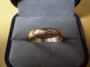 10K Yellow Gold Ladies Men's Band Ring 2.2 Grams - Picture 1 of 5