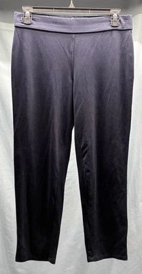 Women’s T By Talbots Pants LP Blue Straight Pull On Pockets Stretch - Image 1 of 4