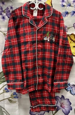 Juego de pijamas de franela navideña a cuadros Star Wars de los parques de Disney para hombre nuevo sin etiquetas Foto 1 de 4