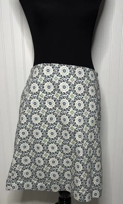 Falda recta lápiz Ann Taylor Factory para mujer talla 12 floral forrada geométrica Foto 1 de 4