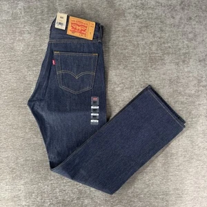 Levi's 501 Original Button Fly Shrink To Fit Jeans Men’s 32x34 Blue Straight NWT - Picture 1 of 15