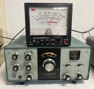 Heathkit HW-101 SSB Transceiver HAM Radio Works see photos showing output 80-10m - Zdjęcie 1 z 17