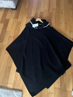 Ladies Zara Black Poncho Size Small BNWT - Image 1 of 4
