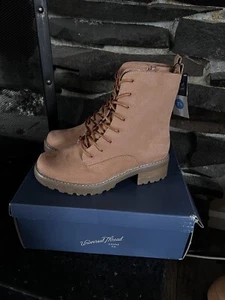 Universal Thread Ophelia Combat Boots Tan Memory Foam Women’s Size 7.5 - Picture 1 of 12