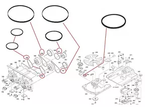 CD & Cassette Tape Deck Belt Kit (6x Belts - All Unit Belts) For Sony Disc Player - Bild 1 von 2