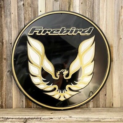 Pontiac Firebird Trans Am Embossed Metal Tin Sign 24" Vintage Garage Car New - Image 1 of 2