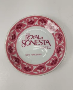 4" SCHÜSSEL aus THE ROYAL SONESTA HOTEL in New Orleans Butterseifenablage Original - Bild 1 von 8