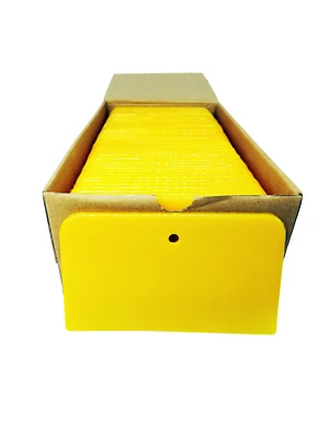 6" Reusable Plastic Auto Body Filler Yellow Spreaders (100-Pack) - (9067) - Image 1 of 4