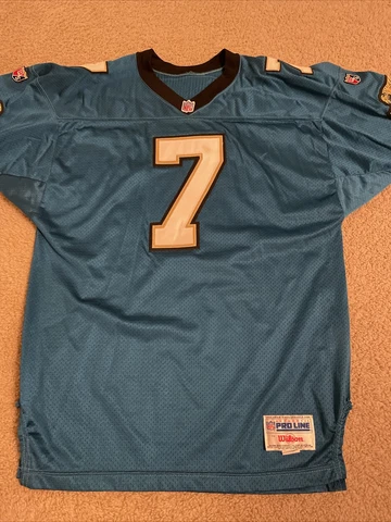 Vintage Jacksonville Jaguars Steve Beuerlein Jersey Wilson Pro Line 50 Cover
