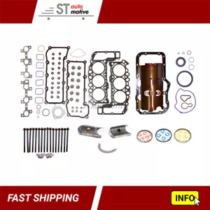 Engine Re-Ring Kit for 02-05 Dodge Jeep 3.7L V6 Gasket Head Bolts Rings Bearings - Foto 1 di 3