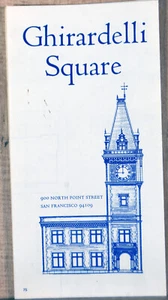 1970s Pamphlet Folded Map Ghirardelli Square San Francisco Shops Americana - Picture 1 of 3
