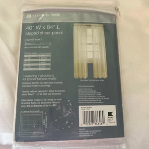 Essential Home One Single Panel Cuddles 40 W X 84L Ivory Vintage Kmart - Picture 1 of 6