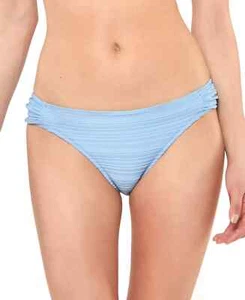 NWT Jessica Simpson Blue Mist Side Shirred Swim Bikini Bottoms Small pno1122a - Picture 1 of 1