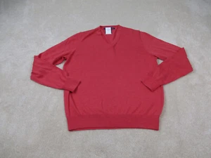 B Draddy Sweater Mens Medium Red Pullover Sweatshirt Merino Wool Golf Adult - Picture 1 of 12
