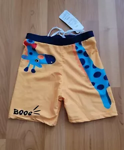 Baiya Boys Quick Dry Swim Trunks Giraffe Animal Print Shorts XL (3-4 years) NWT - Picture 1 of 9