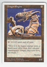 MTG 5th Edition Rare Dragon Engine, M to NM, NBP