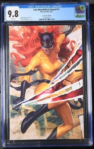 IRON MAN / HELLCAT ANNUAL #1 CGC 9.8 ARTGERM VIRGIN VARIANT 2022 Stanley Lau - Picture 1 of 2