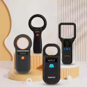 Lector de identificación de etiquetas para mascotas perros gatos animales EMID ISO chip microchip escáner Bluetooth - Imagen 1 de 14