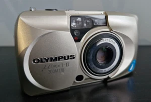 Olympus MJU-II Zoom 170 COMPACT FILM CAMERA AII-Weather | SPARES REPAIRS - Picture 1 of 14