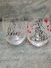 2 Disney Lady And The Tramp Stemless Wine Glass