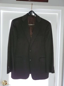 MEN'S CASHMERE/MINK Charcoal 3 Button Blazer Made in Canada. - Picture 1 of 10