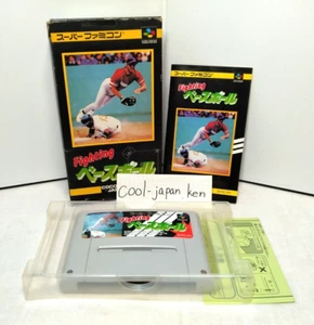 Fighting Baseball Nintendo SNES Super Famicom SFC Game Japan - Picture 1 of 21