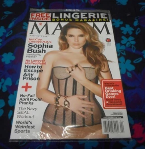 SOPHIA BUSH - MAXIM MAGAZINE - APRIL 2014 - BRAND NEW & SEALED! - Picture 1 of 2
