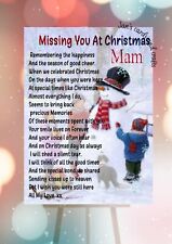Christmas memorial card for Dad, Christmas grave card for mum, waterproof 82