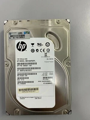 HP MB1000FBZPL 649327-001 7200rpm 1TB SAS 3.5" Hard Drive ST1000NM0001 - Image 1 of 2