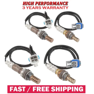 4PCS Oxygen Sensor Up+Down For 08-14 GMC Yukon 5.3L 07-13 Chevy Silverado 1500 - Изображение 1 из 4