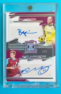 2023-24 Impeccable Aston Villa Friedel Albrighton Dual Auto 1/7 jersey number - Picture 1 of 2