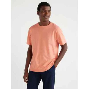 Free Assembly Everyday T-Shirt Men Orange Shortsleeve Pullover, Size Small - Picture 1 of 5