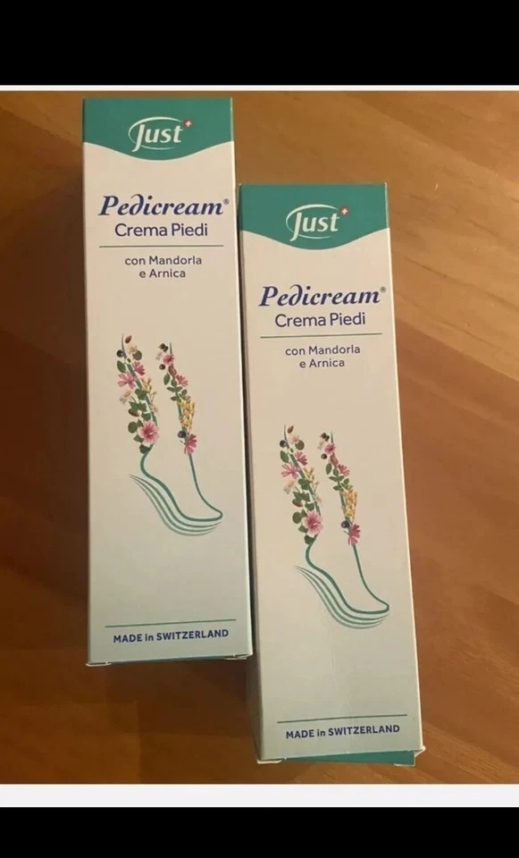 JUST CREMA PIEDI PEDICREAM  2 PEZZI DA 100 ml IDRATANTE ,EMOLLIENTE ,TONIFICANTE - Immagine 1 di 1