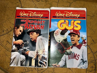 Don Knotts VHS Disney Duo Collection Gus and No Deposit No Return - Image 1 of 4