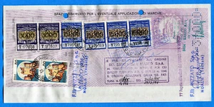 1987 USO PER PAGAMENTO EFFETTI - CASTELLI £.50 COPPIA (275613) - Imagen 1 de 2