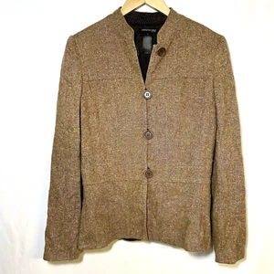 Kenneth Cole New York Wool Blend Tweed Blazer Size 10 jacket workwear Y2K - Picture 1 of 9