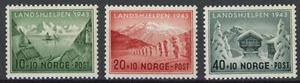 Norway 1943 : Landscapes - Good Set Very Fine MNH Stamps - Picture 1 of 1