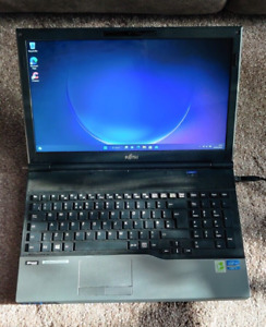 Fujitsu Lifebook A532 Intel HD i3 Laptop Windows 11 Webcam DVD HDMI Cheap