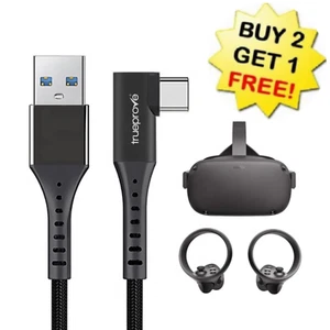 🆕 15FT Link Cable for Oculus Quest 2 Right Angle Type-C to USB A Charging Cord  - Picture 1 of 12