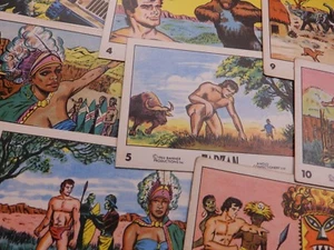 Tarzan Anglo Süßwaren Kaugummi Karten 1966 inkl. neuem Lagerbestand. gemischter Zustand 1-66 - Bild 1 von 88