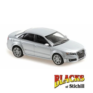 Audi RS4 2004 escala 1:43 sedán plateado modelo diecast escala 1:43 - Imagen 1 de 1
