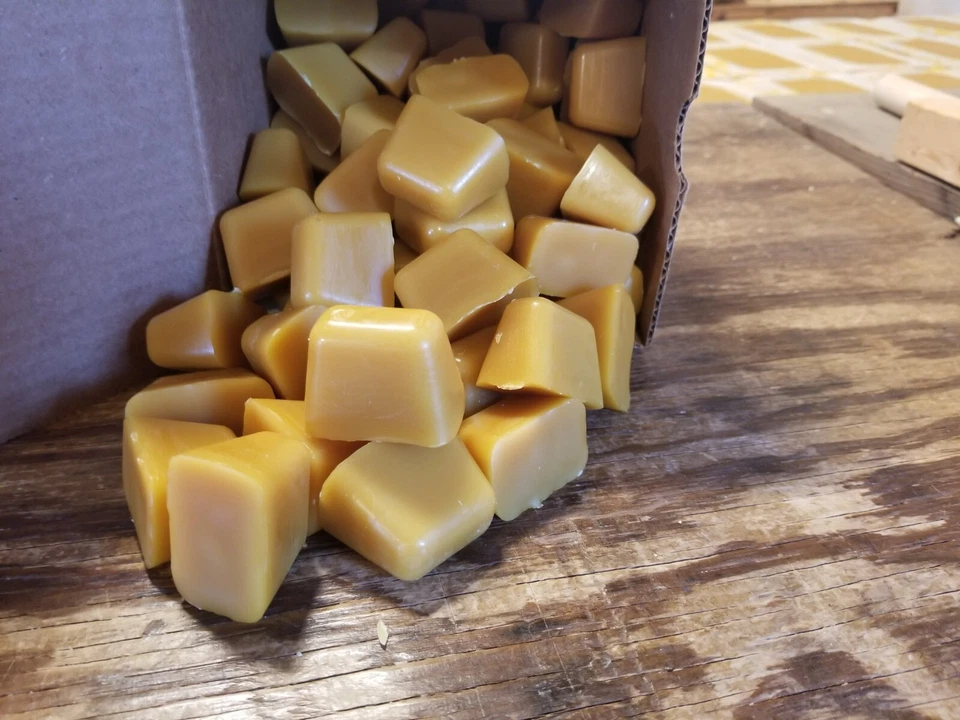 3 Pounds or Pure USA Triple Filtered Beeswax Small Blocks/Pellets - Image 1 of 1