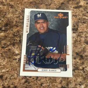 Henry Blanco Signed 2000 Upper Deck Vintage Auto Milwaukee Brewers - Picture 1 of 1